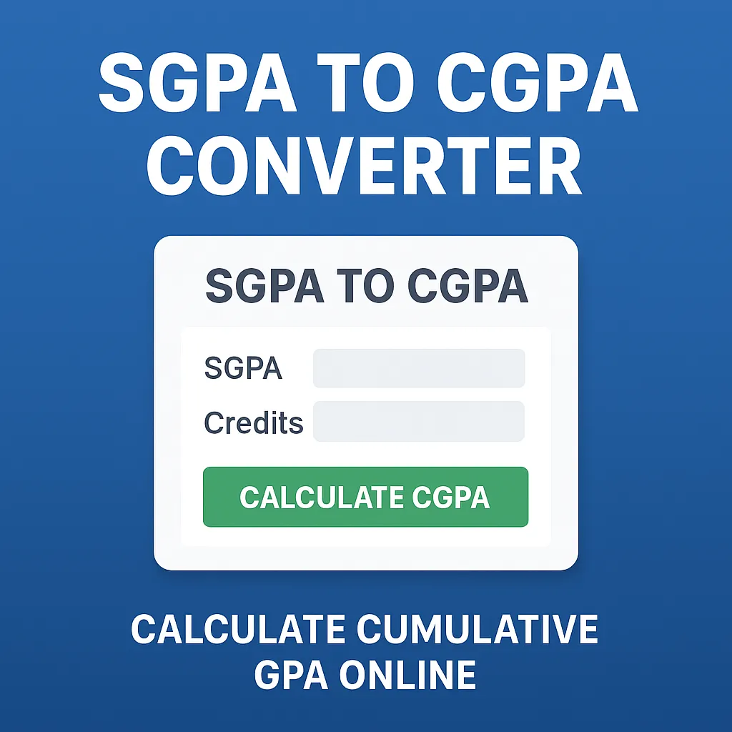 1024x1024 featured image showing SGPA to CGPA converter with GPA calculation graphics
